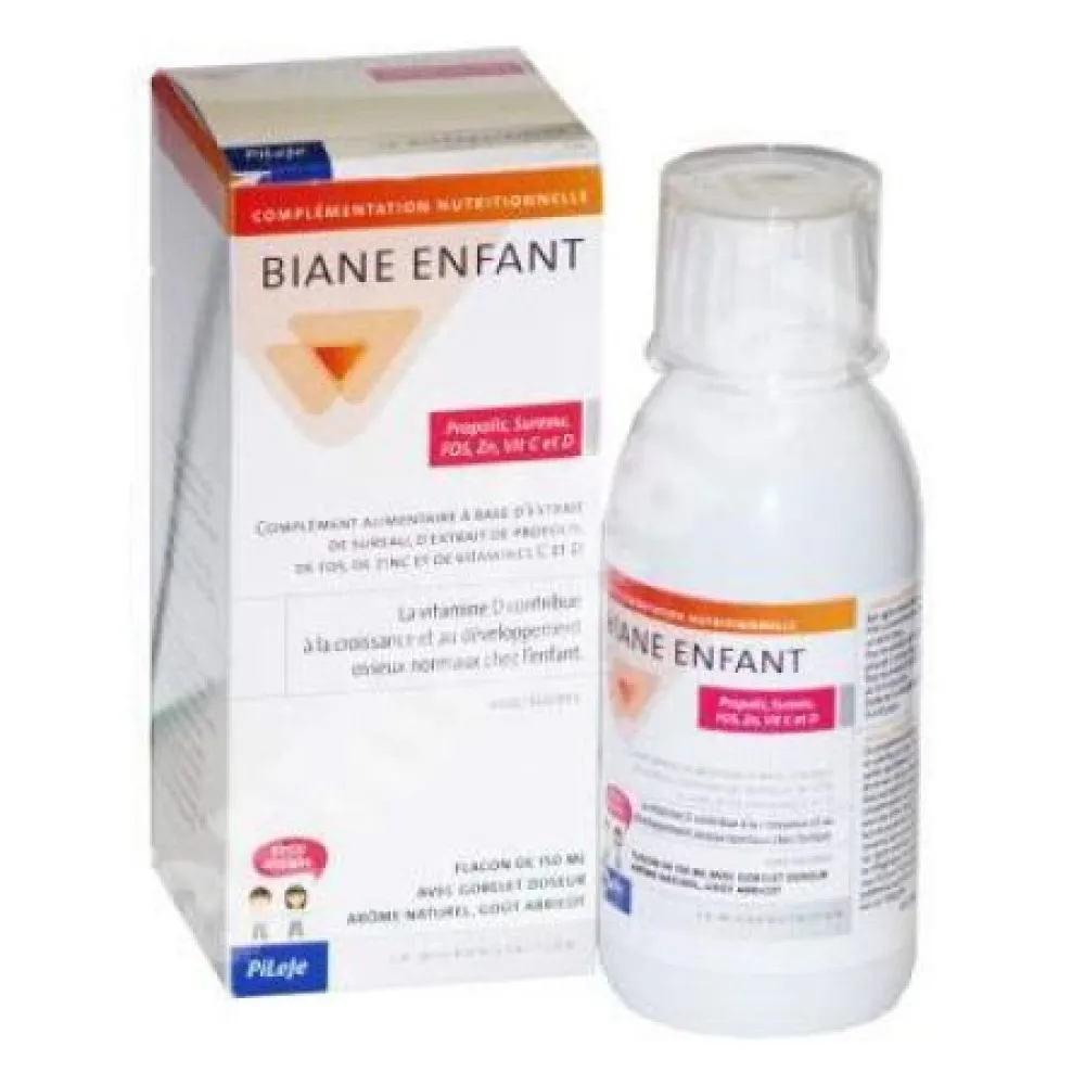 Pileje Biane Sirop pt Copii Propolis + Soc + Fosfor + Zn + Vit. C + Vit. D x 150 ml