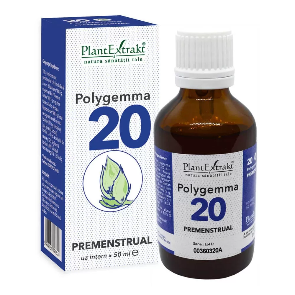 Polygemma 20, Premenstrual, 50 ml, Plant Extrakt