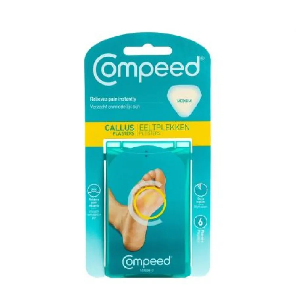 Plasturi bataturi superficiale medii difuz delimitate Mediu, 6 bucati, Compeed