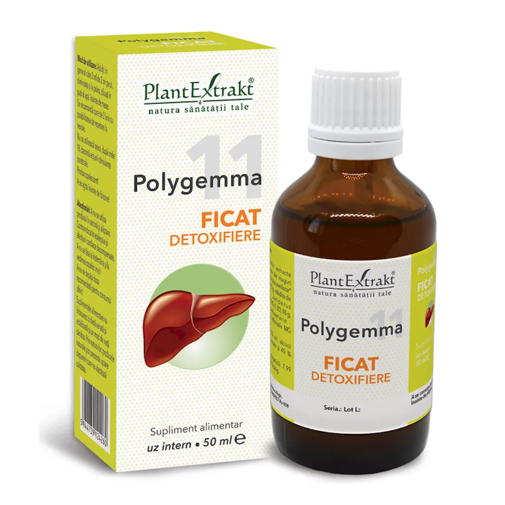 Polygemma 11 Ficat detoxifiere, 50 ml, Plant Extrakt