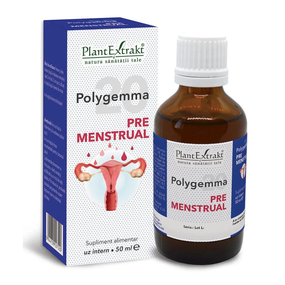 Polygemma 20, Premenstrual, 50 ml, Plant Extrakt