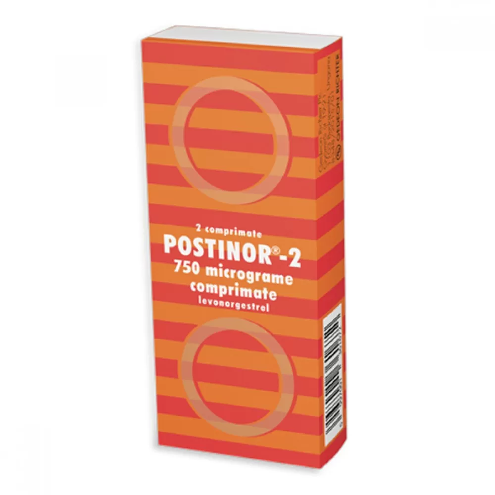 Postinor 0.75 mg-comprimate x 2-Gedeon Richter