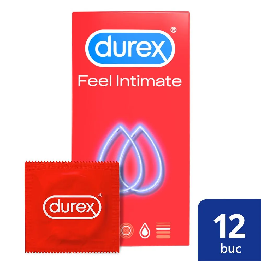 Prezervative Feel Intimate, 12 bucati, Durex