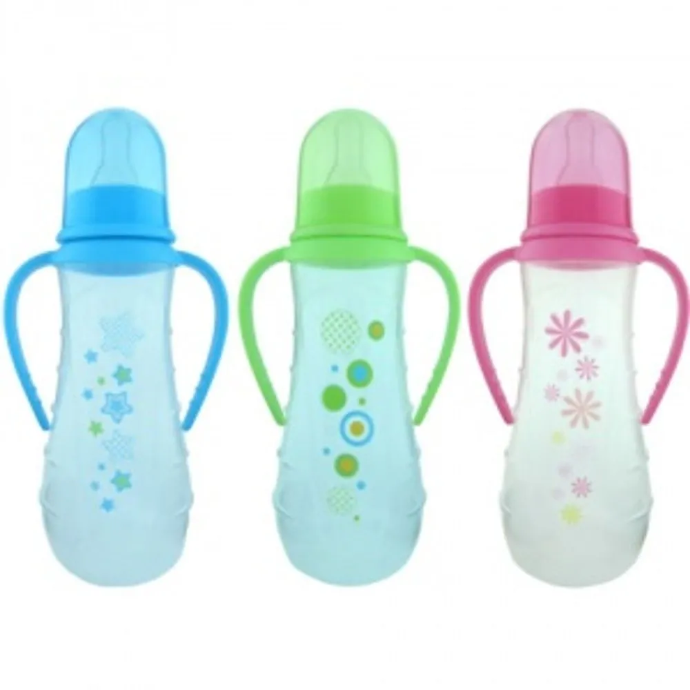 Primii Pasi 142 Biberon PP cu Manere Decorat x 250ml