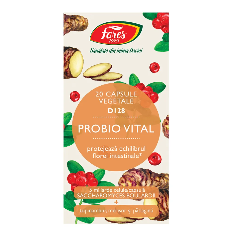 Probio Vital, D128, 20 capsule, Fares