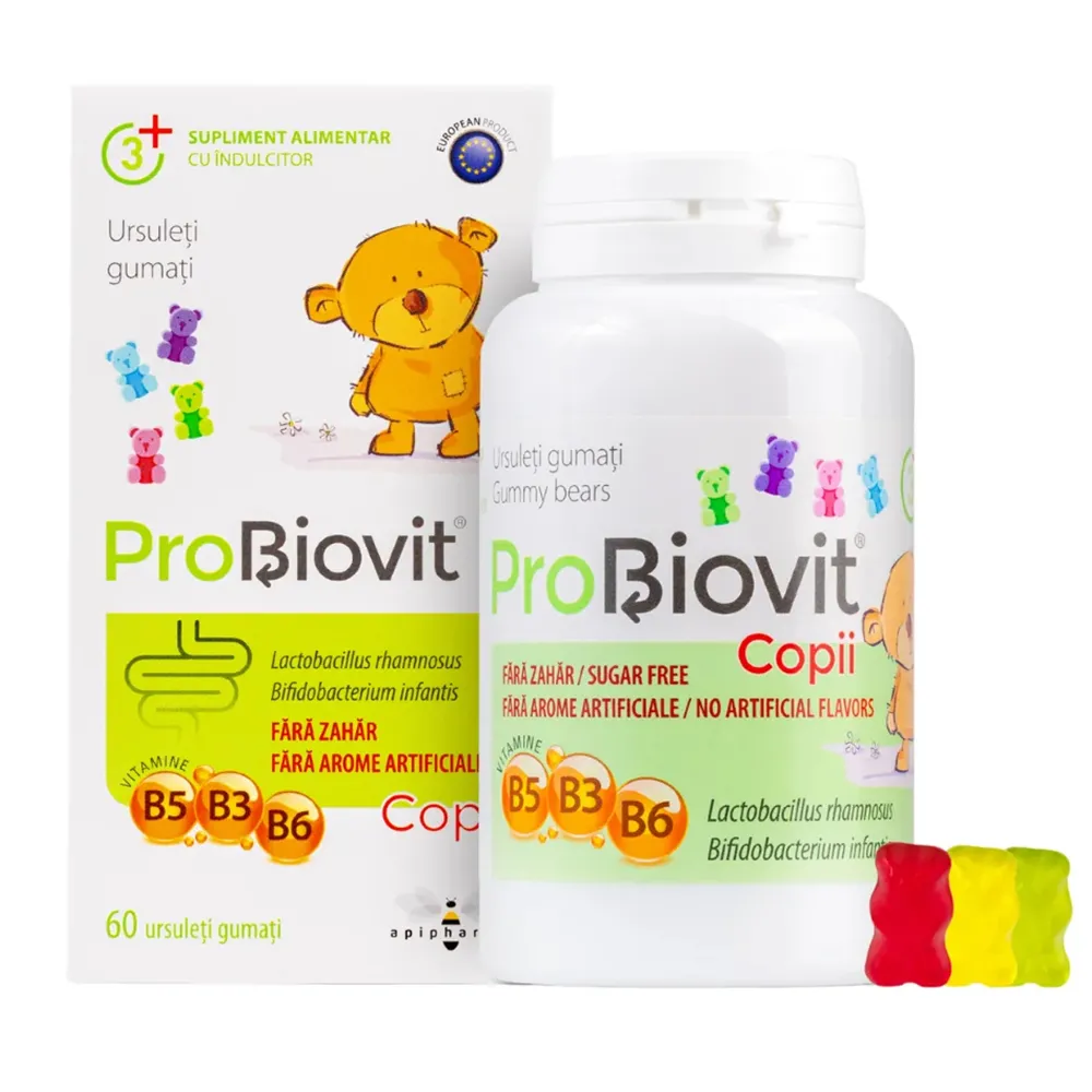 Probiovit copii, 60 ursuleti gumati, Apipharma