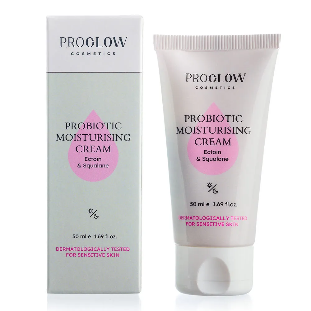 Crema hidratanta Probiotic cu Postbiotice, Ectoină și Squalan 50 ml, ProGlow