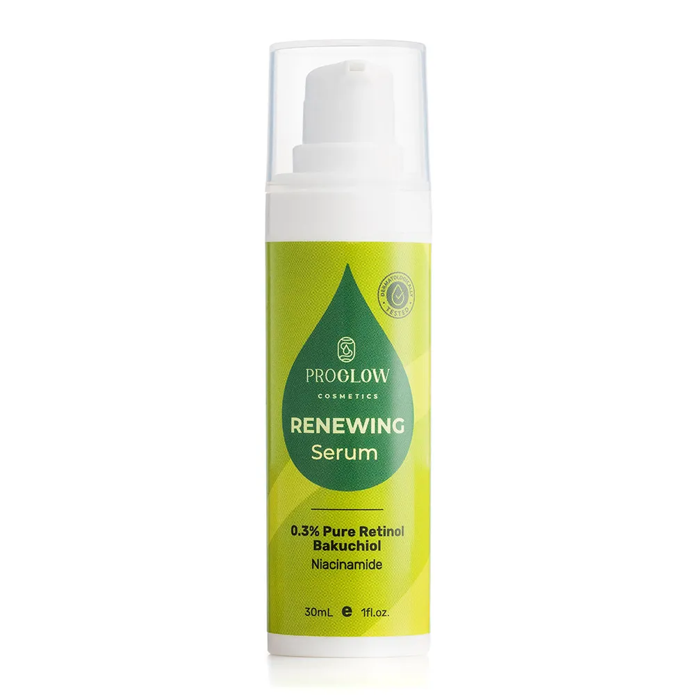 Ser antirid, RENEWING Serum, 0.3% Retinol incapsulat, Bakuchiol si Niacinamida, 30ml, ProGlow