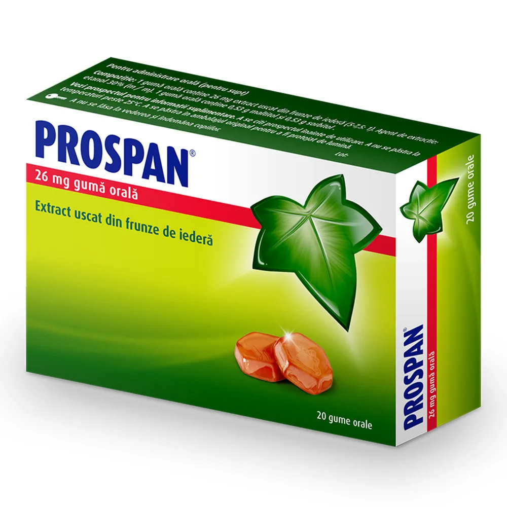 Prospan, 26 mg, 20 guma orala, Engelhard Arzneimittel