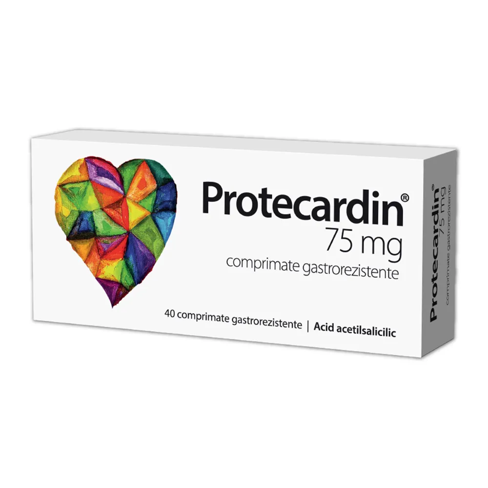 Protecardin, 75 mg, 40 comprimate gastrorezistente, Biofarm