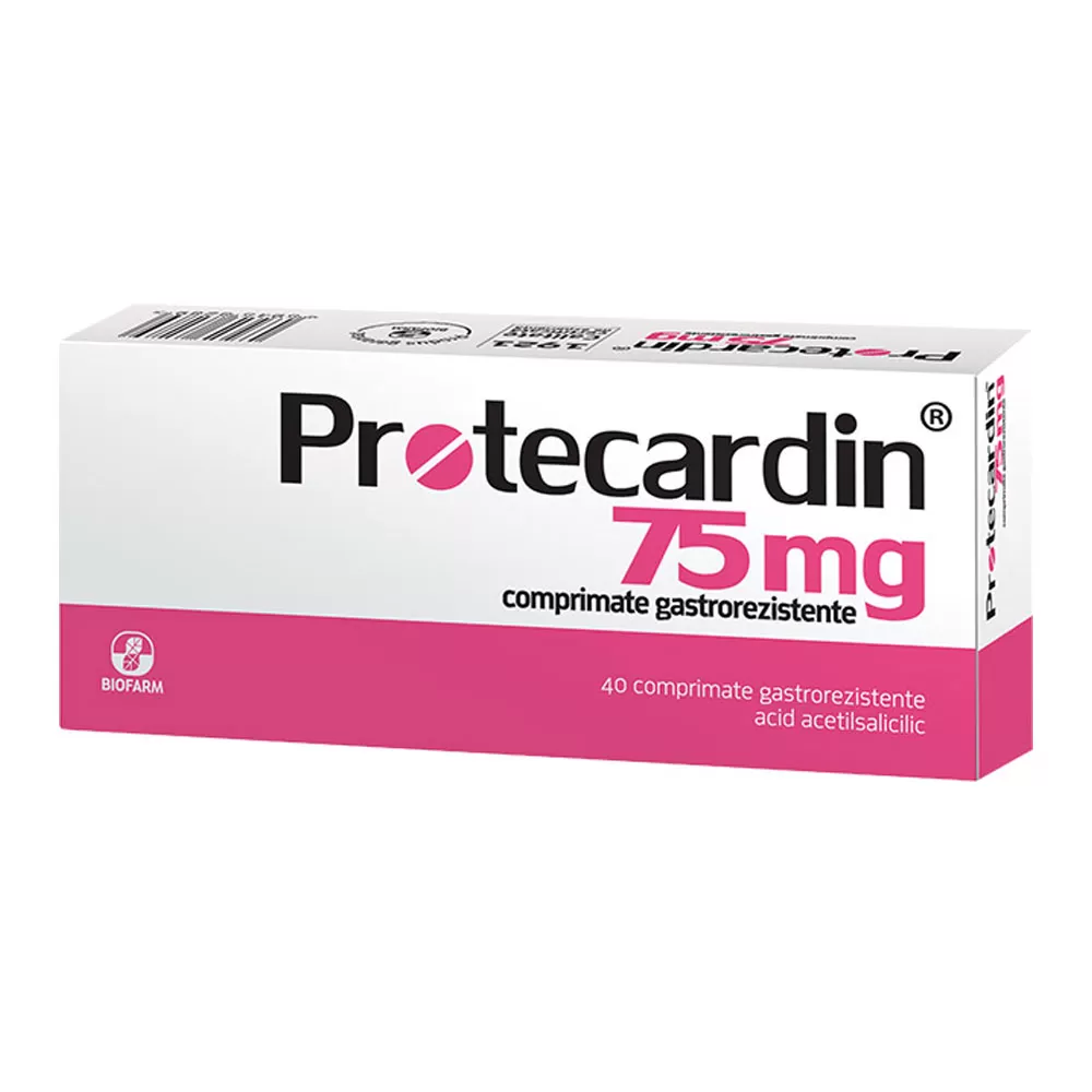 Protecardin 75mg-comprimate gastrorezistente x 40 - Biofarm