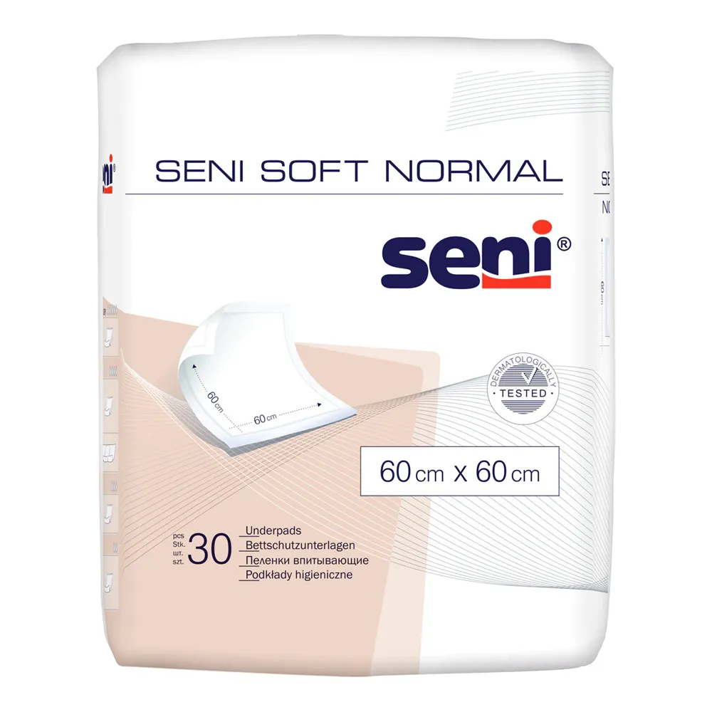 Protectii pentru pat Soft Normal 60cm x 60cm, 30 bucati, Seni