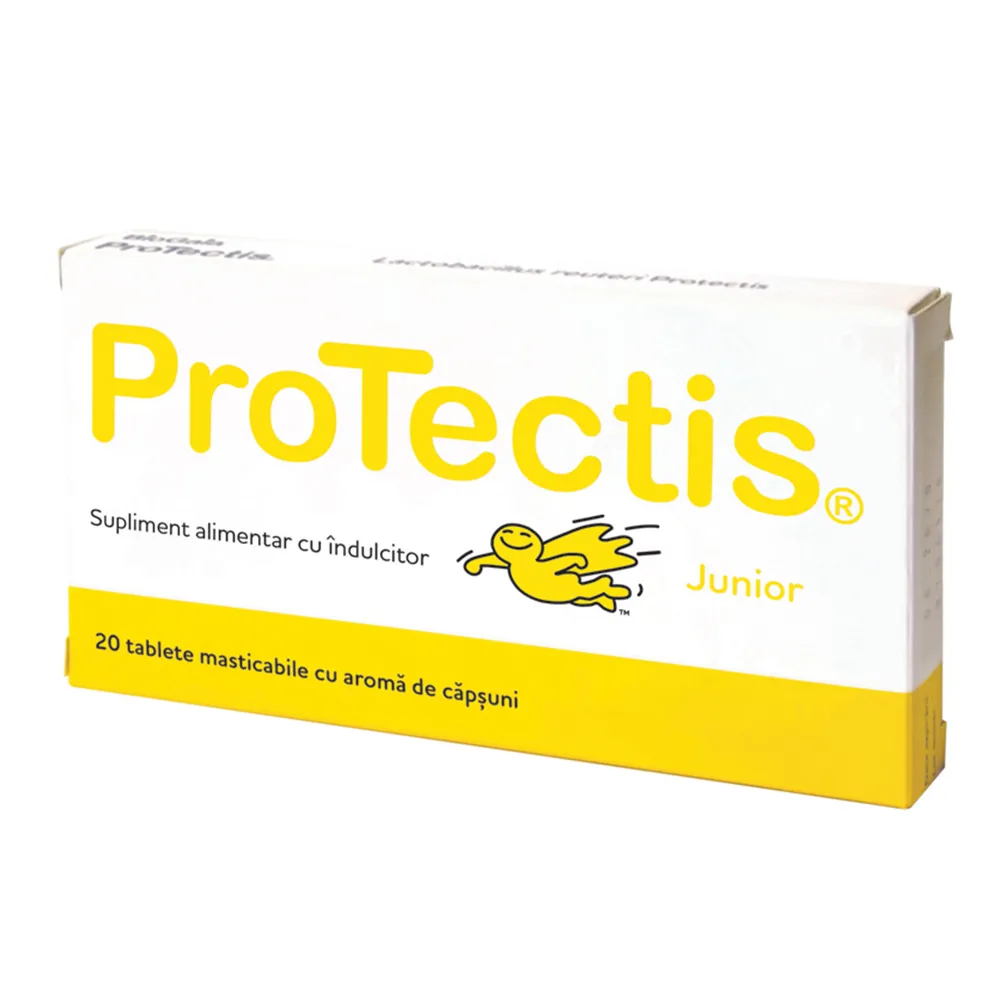 Protectis Junior cu aroma de capsuni, 20 comprimate, BioGaia