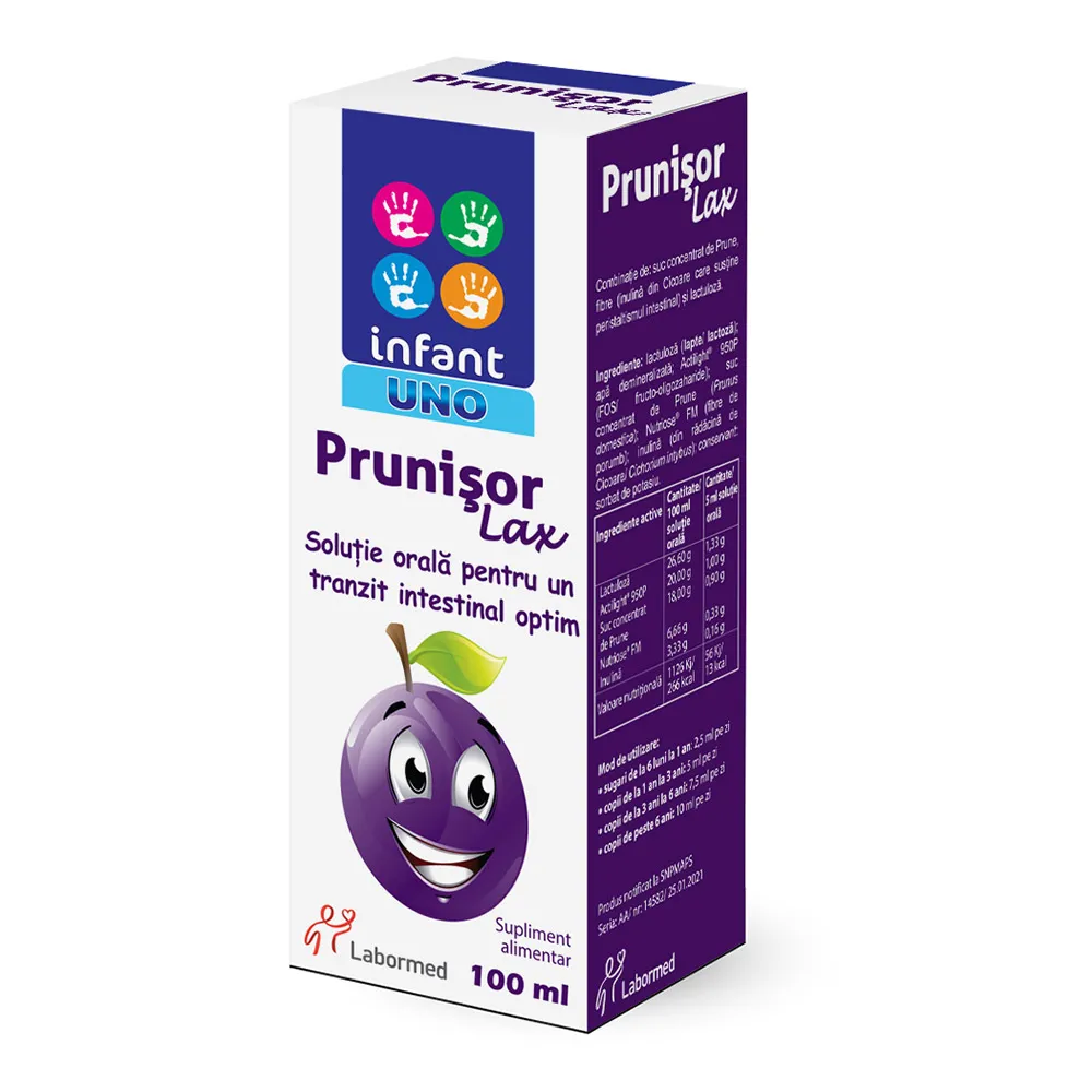 Prunisor Lax Infant Uno Sirop, 100ml, Labormed