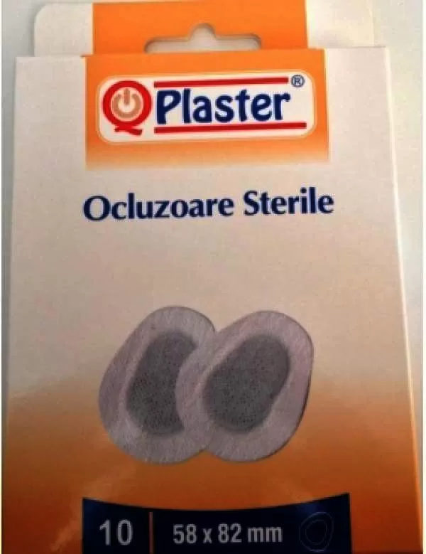 Ocluzoare sterile 58 x 82 mm, 10 bucati, QPlaster