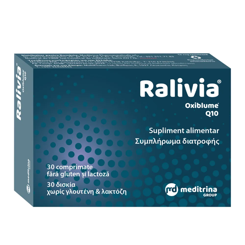 Ralivia Oxiblume CoQ10, 30 comprimate, Meditrina