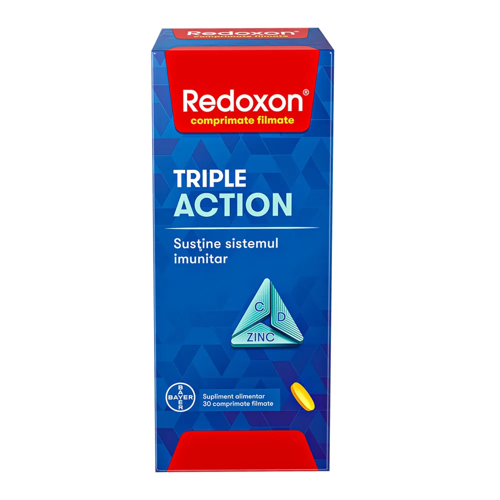 Triple Action, 30 comprimate filmate, Redoxon