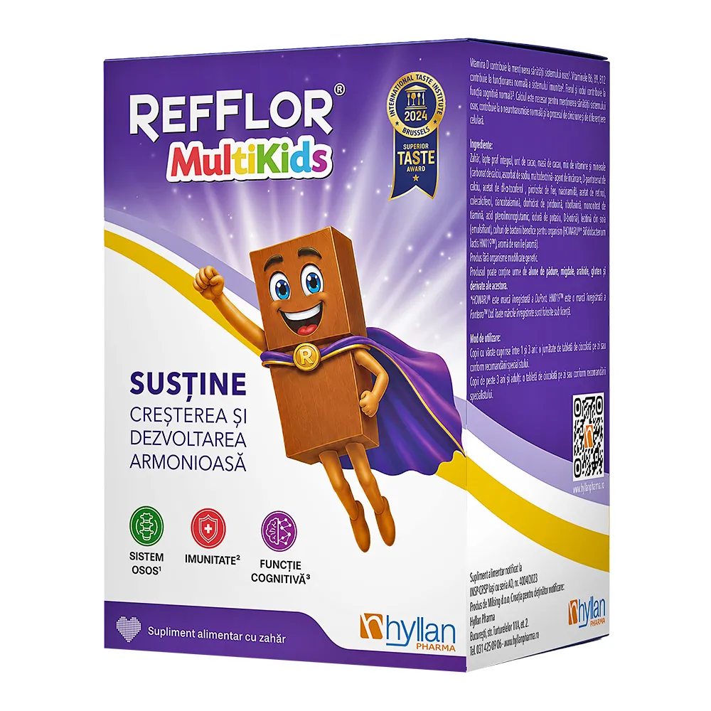 Refflor Multikids, 30 tablete masticabile, Hyllan