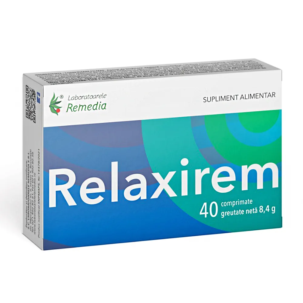 Relaxirem, 40 comprimate, Remedia
