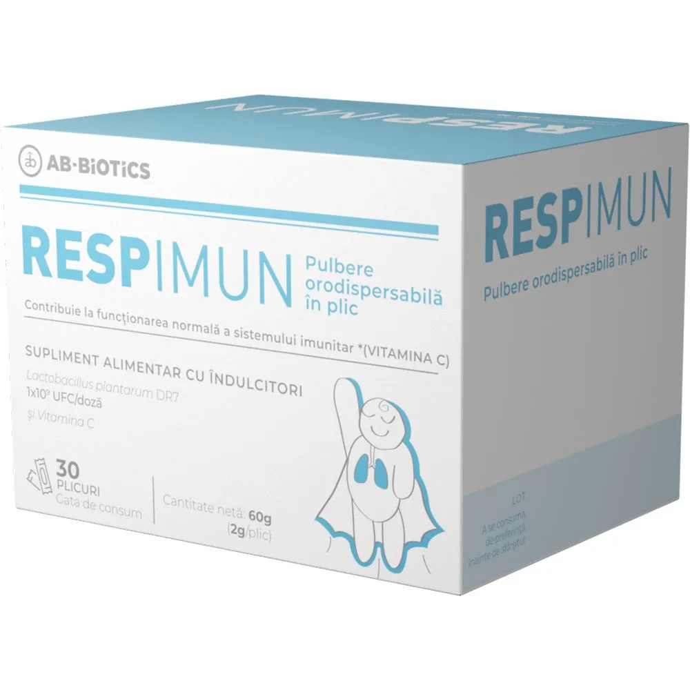 Respimun pulbere orodispersabila, 30 plicuri, Ab-Biotics
