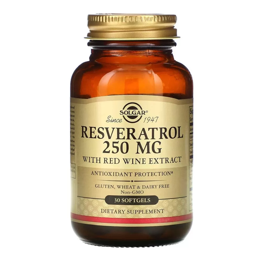 Resveratrol 250mg, 30 capsule moi, Solgar