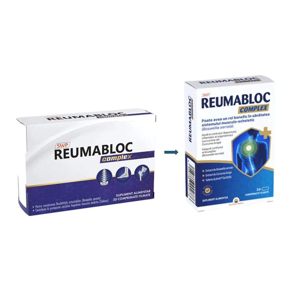 Reumabloc Complex, 30 comprimate filmate, Sun Wave Pharma