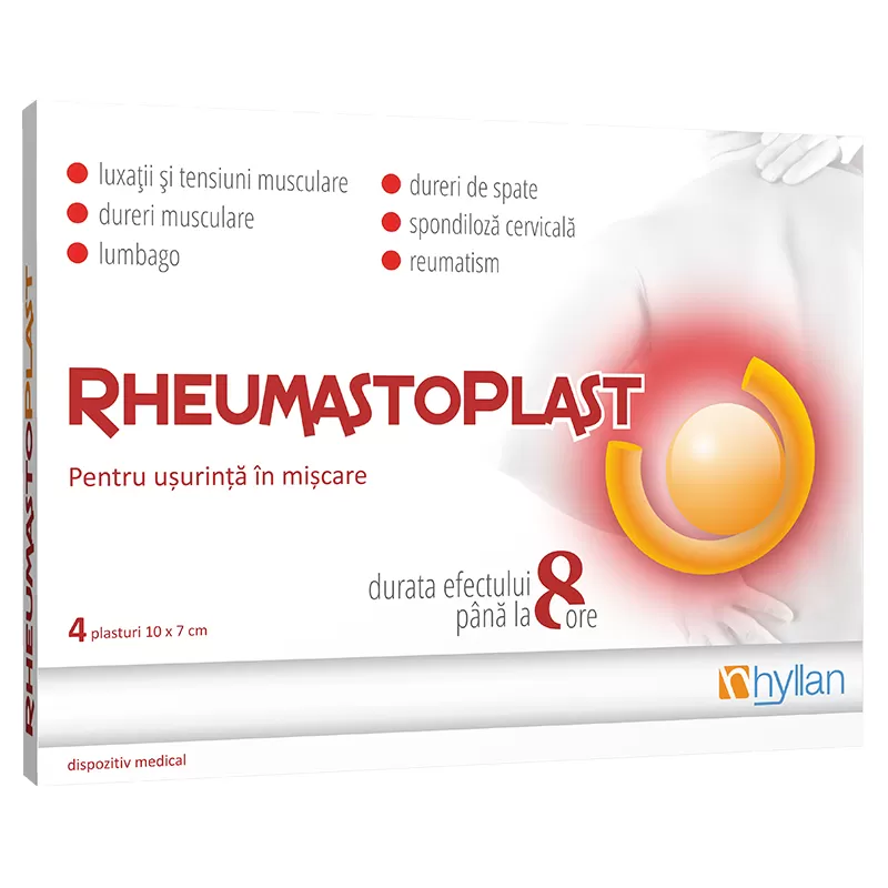 RheumastoPlast, 4 plasturi, Hyllan