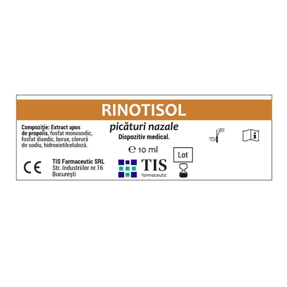 Rinotisol picaturi nazale, 10 ml, Tis Farmaceutic