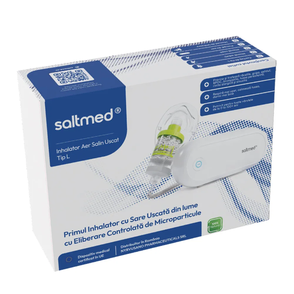 Inhalator Salin Uscat Dry Salt Inhaler Tip L, Saltmed