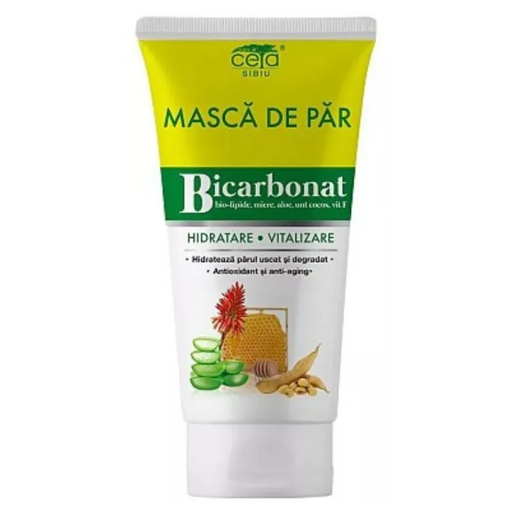 Sampon cu bicarbonat pentru hidratare si vitalizare, 200 ml, Ceta Sibiu