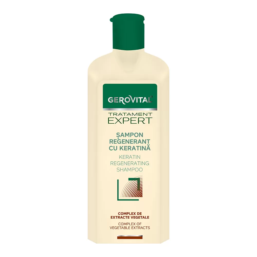 Sampon regenerant cu Keratina Tratament Expert, 400ml, Gerovital