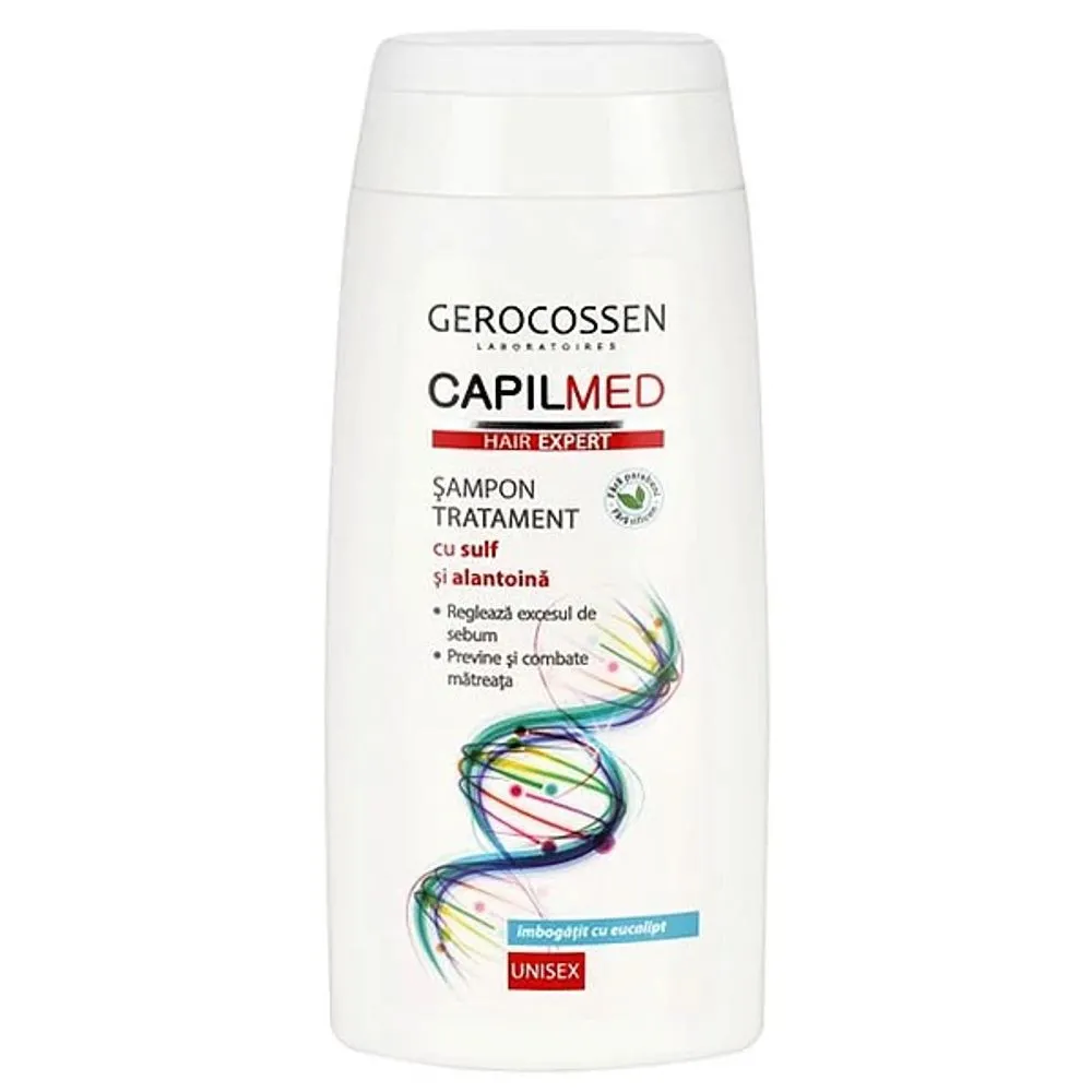 Sampon tratament Capilmed cu Sulf si Alantoina, 275ml, Gerocossen