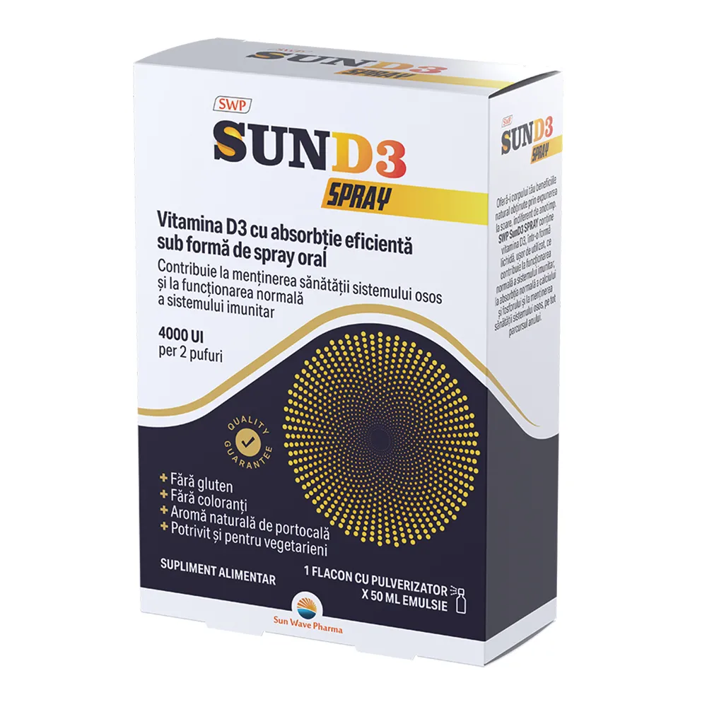 Sun D3 Spray 4000UI, 50 ml, Sunwave Pharma