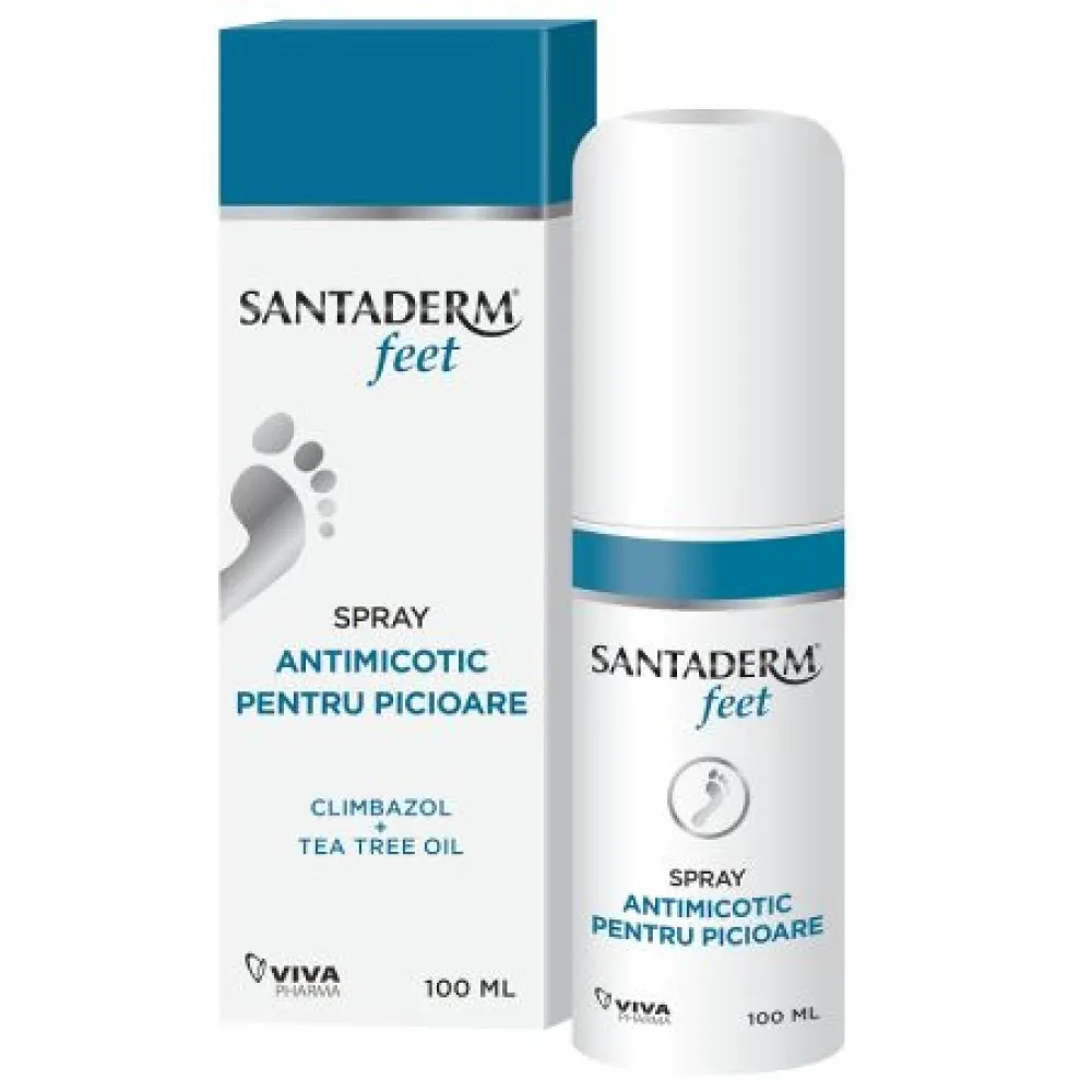 Santaderm Feet Spray Antimicotic pt Picioare x 100ml
