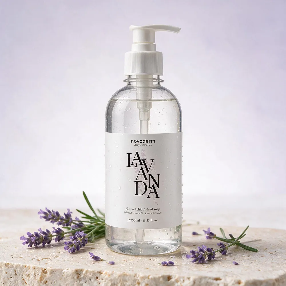 Sapun Lichid pentru Maini cu Extract de Lavanda, 350ml, Novoderm