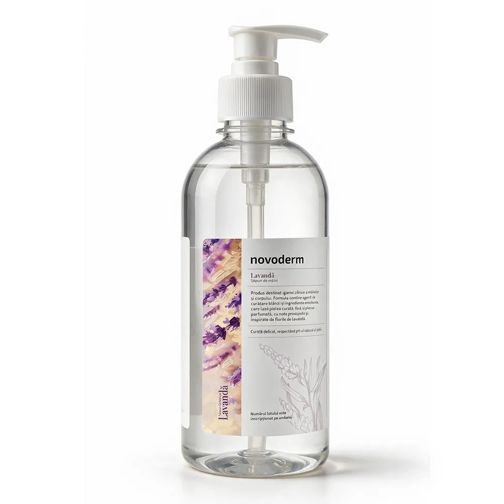 Sapun Lichid pentru Maini cu Extract de Lavanda, 350ml, Novoderm