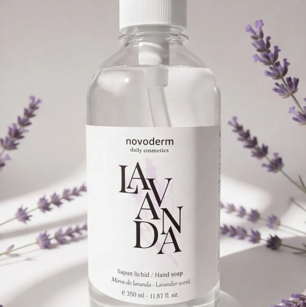 Sapun Lichid pentru Maini cu Extract de Lavanda, 350ml, Novoderm