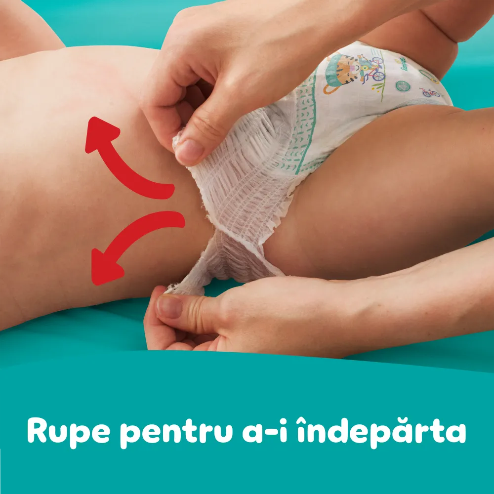 Scutece-chilotel Pampers Pants Marimea 3, 6 kg-11 kg, 62 bucati