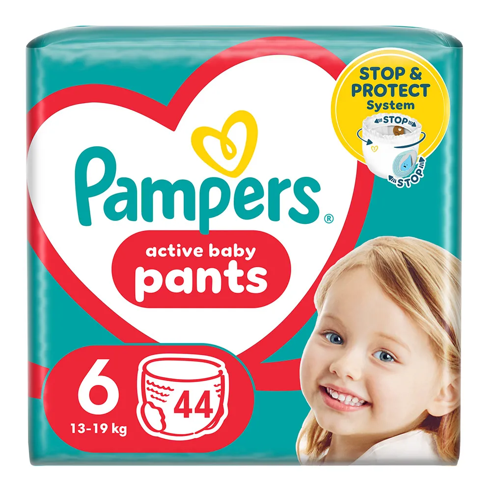 Scutece-chilotel Pampers Pants Marimea 6, 14 kg-19 kg, 44 bucati