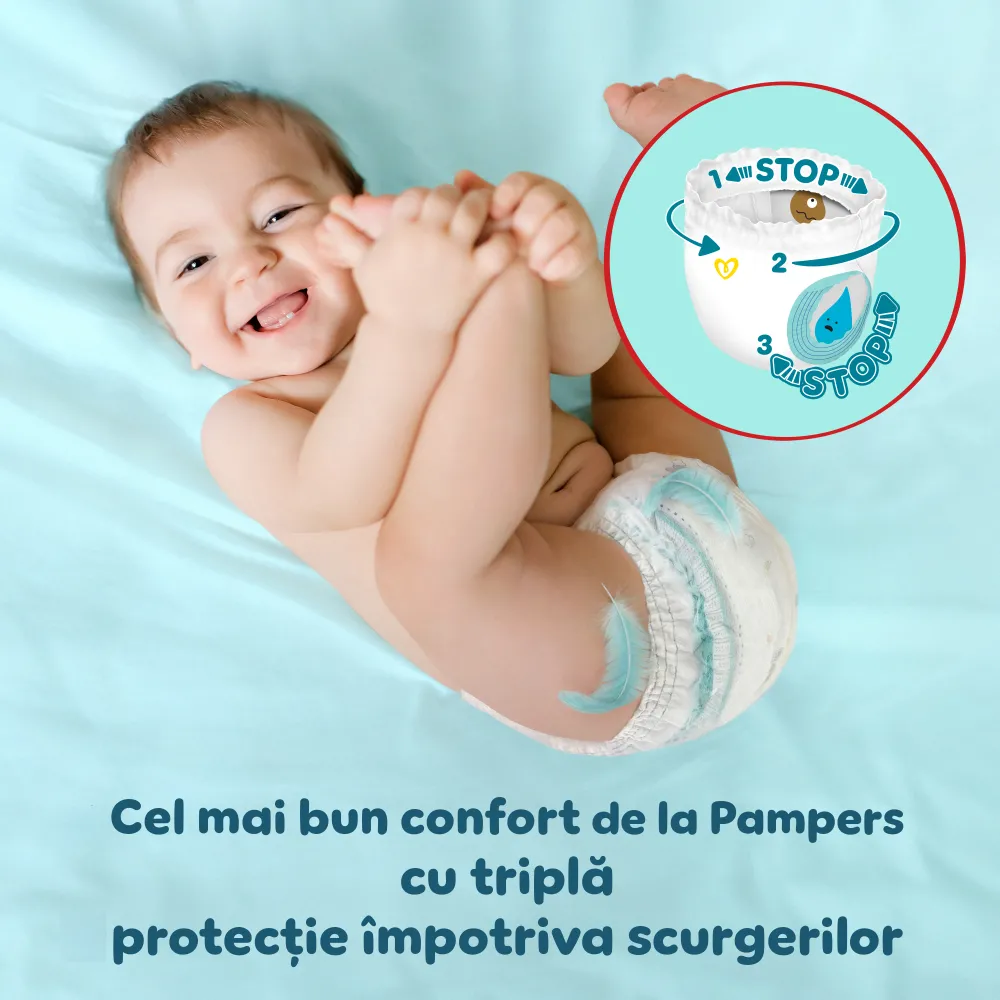 Scutece-chilotel Pampers Premium Care Pants XXL Box Marimea 3, 6-11 kg, 144 bucati
