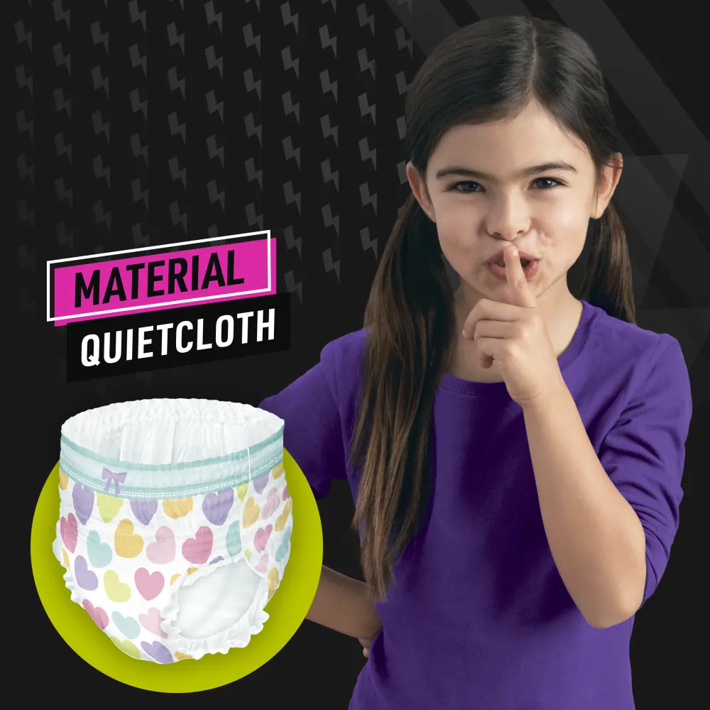 Scutece-chilotel pentru noapte Ninjamas pt Fetite 8-12 ani, 27-43 kg, 54 buc, Pampers