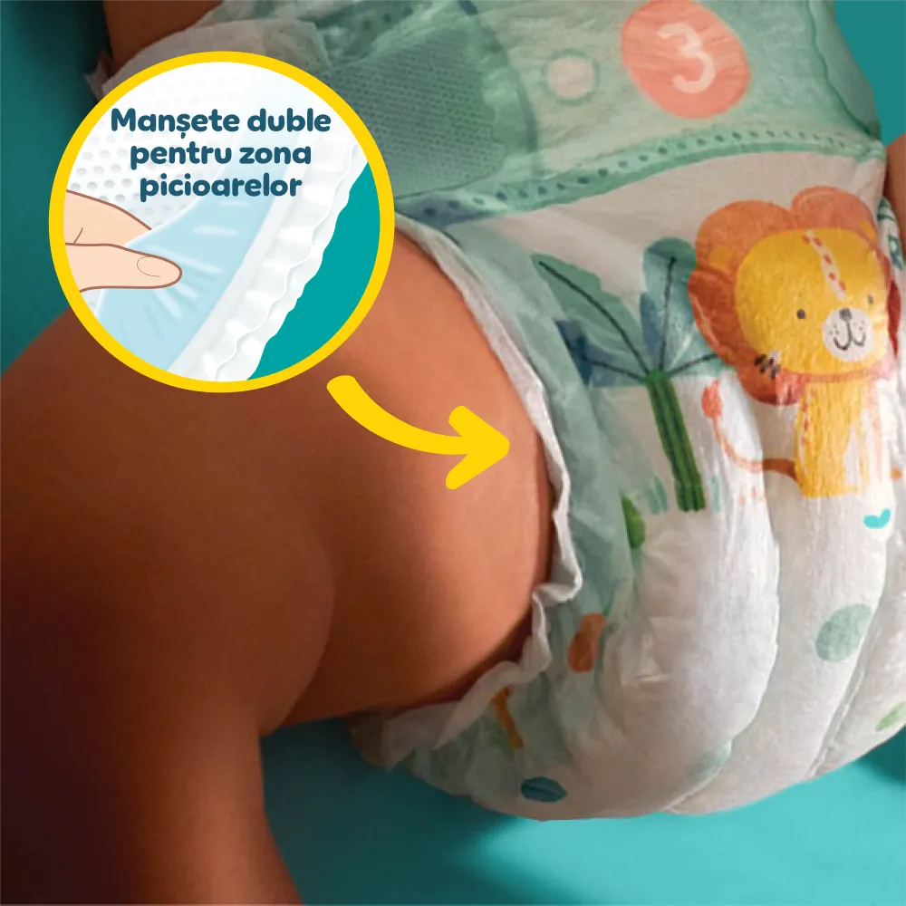 Scutece Pampers Active Baby Mega Box Marimea 4, 9-14 kg, 132 bucati