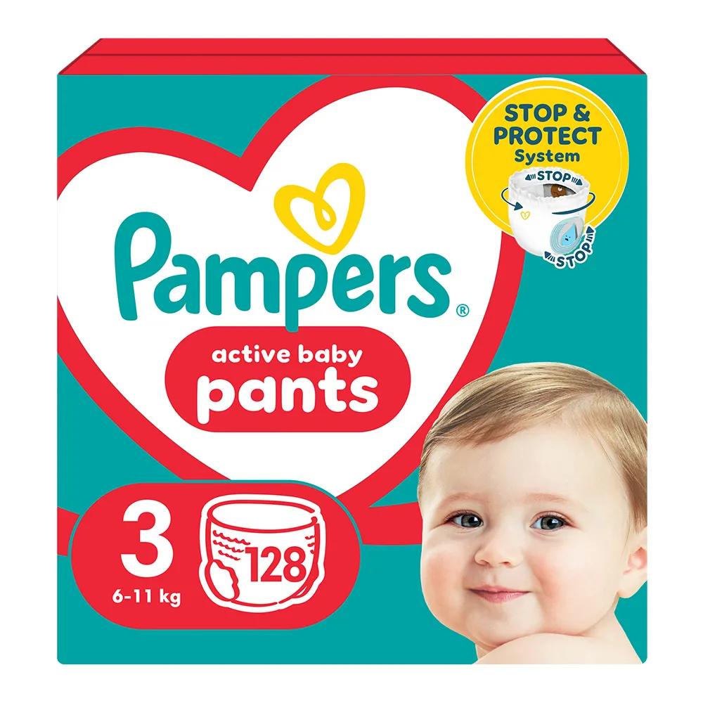 Scutece Pampers nr 3 Pants 6-11 kg, 128 buc