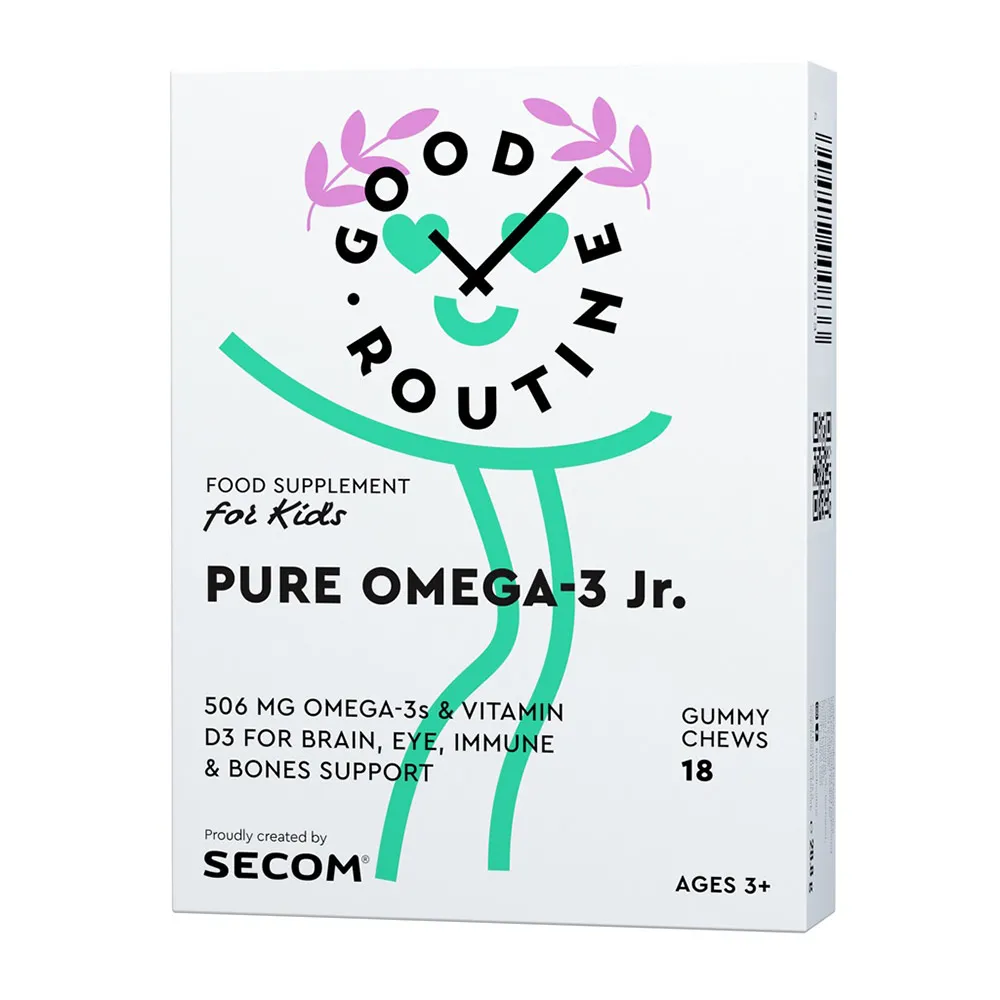 Pure Omega-3 Jr Good Routine, 18 jeleuri, Secom