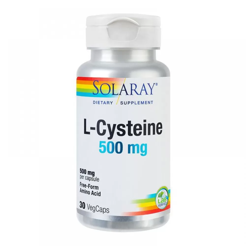 L-Cysteine 500 mg, 30 capsule vegetale, Secom