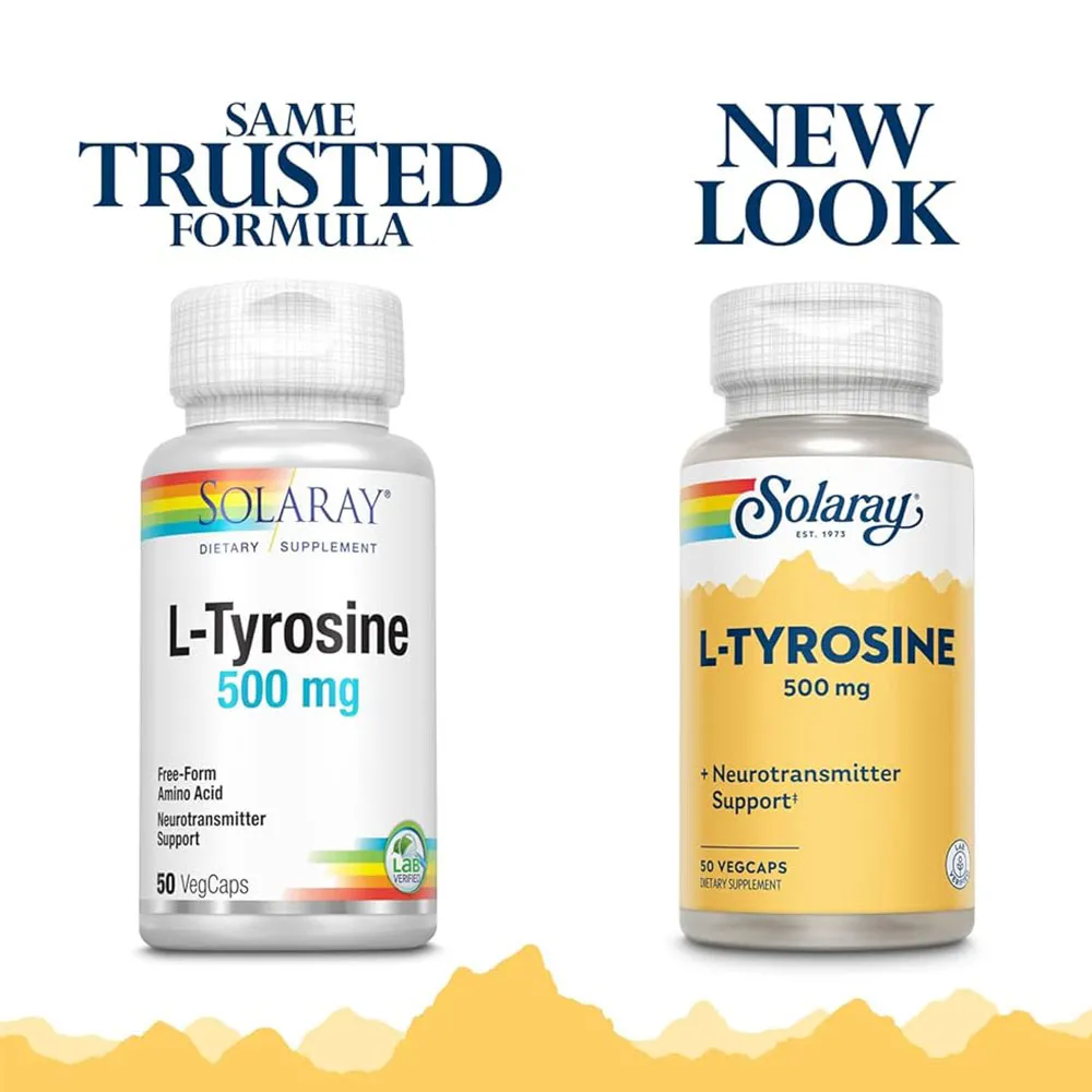 L-Tyrosine 500 mg, 50 capsule vegetale, Secom