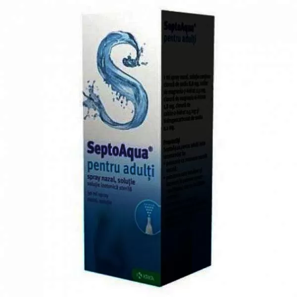Spray nazal pentru adulti SeptoAqua, 30 ml, Krka
