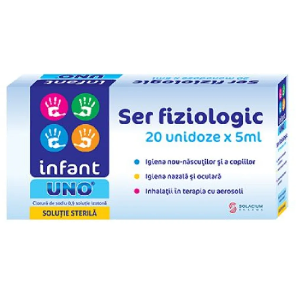Ser fiziologic Infant Uno, 20 monodoze, Solacium Pharma