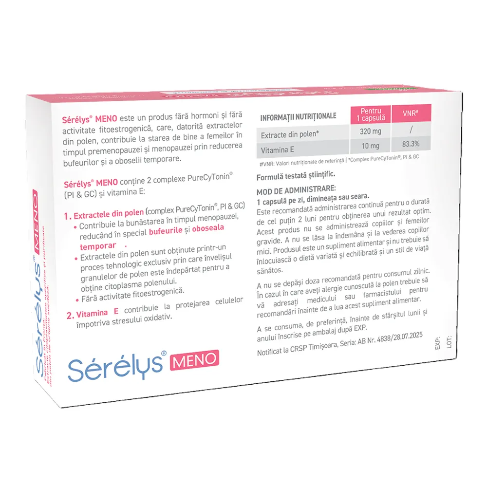 Serelys Meno, 30 capsule, Upsa