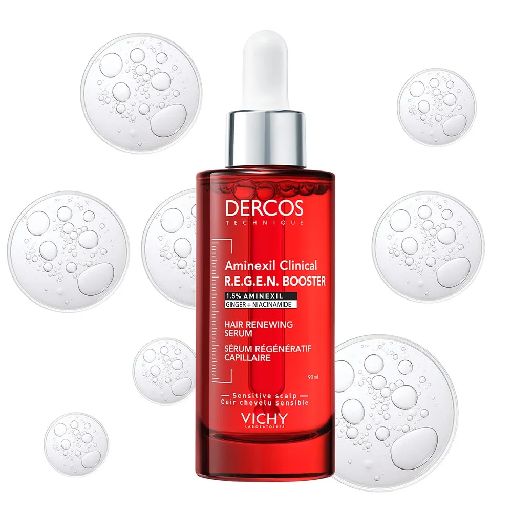 Serum capilar cu efect de regenerare Aminexil Clinical R.E.G.E.N., 90ml, Dercos